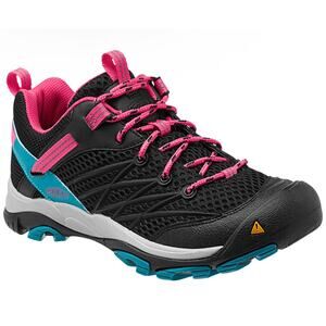KEEN 'Marshall' Women's Size 8 Black Pink Lace Up Hiking Shoe Boot Sneaker